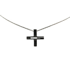 グッチ カットアウトG クロス ペンダントネックレス 228363 SV925 シルバー ルテニウム レディース GUCCI 【中古】