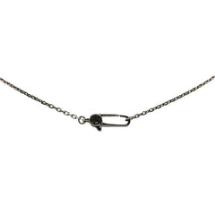 グッチ カットアウトG クロス ペンダントネックレス 228363 SV925 シルバー ルテニウム レディース GUCCI 【中古】