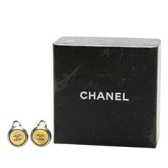 シャネル ココマーク イヤリング シルバー イエロー メタル レディース CHANEL 【中古】