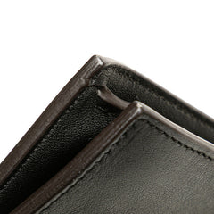 セリーヌ エンベロープ チェーン ショルダーバッグ ブラック ベージュ グリーン レザー レディース CELINE 【中古】