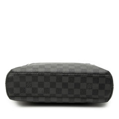 ルイ ヴィトン ダミエ グラフィット ミックPM 斜め掛け ショルダーバッグ N41211 ブラック PVC レザー メンズ LOUIS VUITTON 【中古】