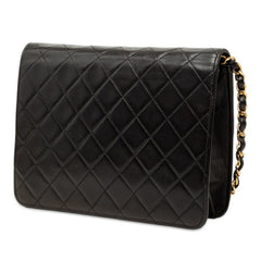 シャネル マトラッセ22 ココマーク チェーン ショルダーバッグ ブラック ゴールド金具 ラムスキン レディース CHANEL 【中古】