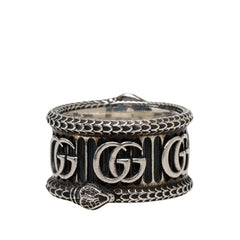 グッチ スネーク GGロゴ リング 指輪 #19 SV925 シルバー レディース GUCCI 【中古】