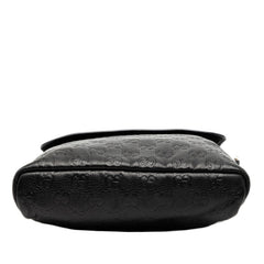 グッチ グッチシマ 斜め掛け ショルダーバッグ 223666 ブラック レザー レディース GUCCI 【中古】