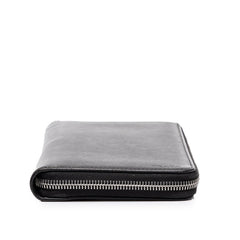 プラダ ラウンドジップ オーガナイザー 長財布 ブラック サフィアーノレザー レディース PRADA 中古