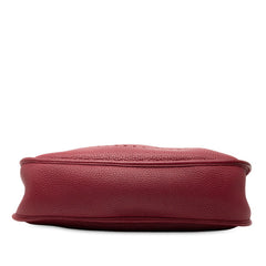 エルメス エブリン1 PM ショルダーバッグ レッド系 シルバー金具 トリヨンクレマンス レディース HERMES 【中古】