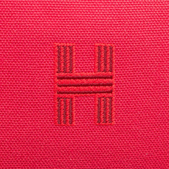 エルメス ブリッドアブラックGM ハンドバッグ ハイビスカス ピンク系 キャンバス レディース HERMES 【中古】