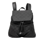 グッチ GGナイロン バックパック リュック 0030238 ブラック ナイロン レザー レディース GUCCI 【中古】
