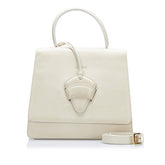 ロエベ バルセロナ ハンドバッグ ショルダーバッグ 2WAY ベージュ ホワイト レザー レディース LOEWE 【中古】