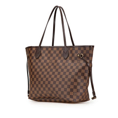 ルイ ヴィトン ダミエ ネヴァーフルMM ショルダーバッグ トートバッグ N51105 ブラウン PVC レザー レディース LOUIS VUITTON 【中古】