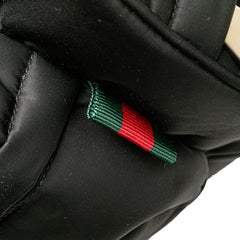 グッチ シェリーライン ショルダーバッグ ハンドバッグ 2WAY 800185 ブラック ナイロン レディース GUCCI 【中古】