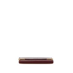 カルティエ マストライン コインケース 小銭入れ ワインレッド ゴールド レザー レディース CARTIER 【中古】