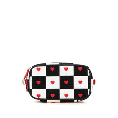 ディオール ディオラモール バニティバッグ ハンドバッグ 2WAY ブラック ホワイト レッド キャンバス レディース Dior 【中古】