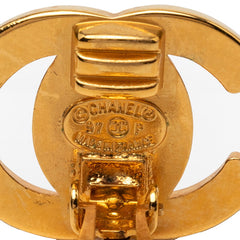 シャネル ヴィンテージ ココマーク ターンロック モチーフ イヤリング ゴールド メッキ レディース CHANEL 【中古】