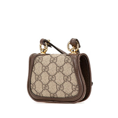 グッチ GGスプリーム インターロッキングG ブロンディ ショルダーバッグ 698635 ブラウン PVC レザー レディース GUCCI 【中古】