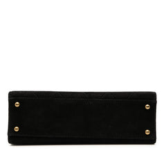 シャネル マトラッセ ココマーク チェーン トートバッグ ショルダーバッグ ブラック スウェード レディース CHANEL 【中古】