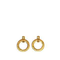 シャネル ヴィンテージ マトラッセ イヤリング ゴールド メッキ レディース CHANEL 【中古】