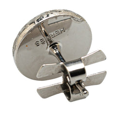 エルメス エクリプス ピアス シルバー ライトピンク メタル レディース HERMES 【中古】