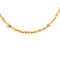 シャネル ロングネックレス ゴールド メッキ レディース CHANEL 【中古】