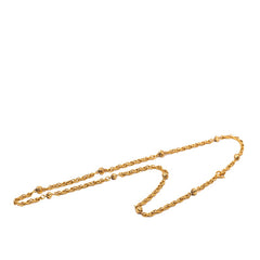 シャネル ロングネックレス ゴールド メッキ レディース CHANEL 【中古】