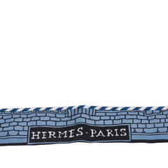 エルメス ツイリードール キャンディ パリステーション スカーフ ネイビー マルチカラー シルク レディース HERMES 【中古】