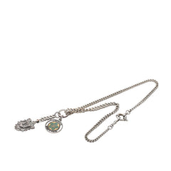 ルイ ヴィトン パンダンティフ ヴィクトリア チェーン ペンダント ネックレス MP0128 シルバー メタル レディース LOUIS VUITTON 【中古】