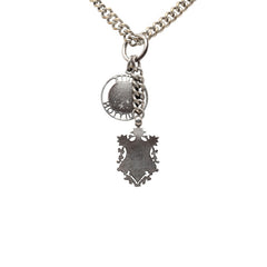 ルイ ヴィトン パンダンティフ ヴィクトリア チェーン ペンダント ネックレス MP0128 シルバー メタル レディース LOUIS VUITTON 【中古】