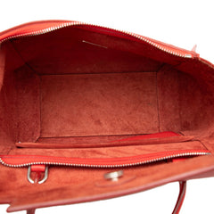 セリーヌ ベルトバッグ マイクロ ハンドバッグ ショルダーバッグ 2WAY F-GA-2137 レッド レザー レディース CELINE 【中古】