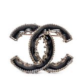 シャネル ココマーク ブローチ 13K刻印 ゴールド ブラック メタル レジン レディース CHANEL 【中古】