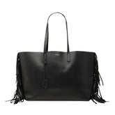 サンローラン フリンジ トートバッグ ショルダーバッグ 410666 ブラック レザー レディース SAINT LAURENT 中古