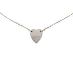 グッチ ハート ネックレス SV925 シルバー レディース GUCCI 【中古】