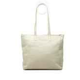 プラダ 三角ロゴプレート トートバッグ ショルダーバッグ BR4711 グリーン ホワイト系 レザー レディース PRADA 【中古】
