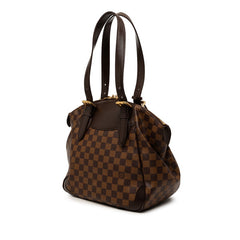 ルイ ヴィトン ダミエ ヴェローナMM ハンドバッグ トートバッグ N41118 ブラウン PVC レザー レディース LOUIS VUITTON 【中古】