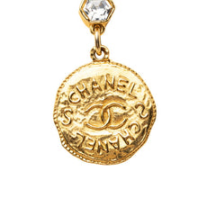 シャネル ココマーク ロング チェーン ペンダント ネックレス ゴールド メッキ ビジュー レディース CHANEL 【中古】