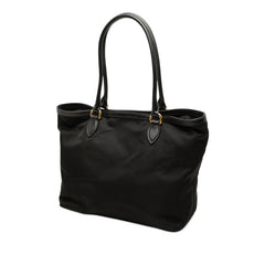 プラダ ロゴ トートバッグ ハンドバッグ 1BG159 ブラック ナイロン レザー レディース PRADA 【中古】