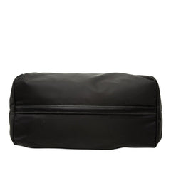 プラダ ロゴ トートバッグ ハンドバッグ 1BG159 ブラック ナイロン レザー レディース PRADA 【中古】