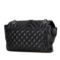 サンローラン サッチェル スモール YSLロゴ チェーンショルダーバッグ ハンドバッグ ブラック レザー レディース SAINT LAURENT 【中古】