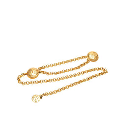 シャネル ココマーク ラウンド チェーン ベルト ゴールド メッキ レディース CHANEL 【中古】