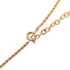 ディオール CDロゴ ネックレス ゴールド メッキ レディース Dior 【中古】