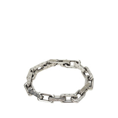 ルイ ヴィトン コリエ チェーン モノグラム ブレスレット サイズL M64224 シルバー メタル メンズ LOUIS VUITTON 中古