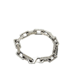 ルイ ヴィトン コリエ チェーン モノグラム ブレスレット サイズL M64224 シルバー メタル メンズ LOUIS VUITTON 中古