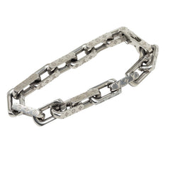 ルイ ヴィトン コリエ チェーン モノグラム ブレスレット サイズL M64224 シルバー メタル メンズ LOUIS VUITTON 中古