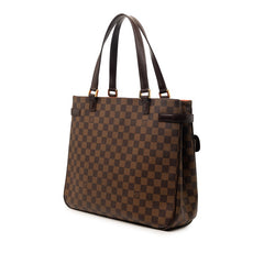 ルイ ヴィトン ダミエ ユゼス ハンドバッグ トートバッグ N51128 ブラウン PVC レザー レディース LOUIS VUITTON 【中古】