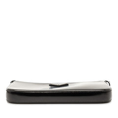 プラダ 三角ロゴプレート ショルダーバッグ 2VH129 ブラック レザー レディース PRADA 【中古】