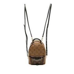 ルイ ヴィトン モノグラム リバース パームスプリングス バックパックMINI リュック バックパック M44872 ブラウン ブラック PVC レザー レディース LOUIS VUITTON 【中古】