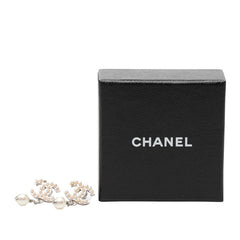 シャネル ココマーク スタッズ スウィング ピアス 05V刻印 シルバー メタル フェイクパール レディース CHANEL 【中古】