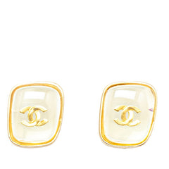 シャネル ヴィンテージ ココマーク ピアス ゴールド クリア メッキ レディース CHANEL 【中古】