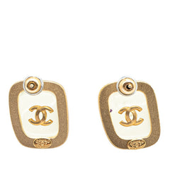シャネル ヴィンテージ ココマーク ピアス ゴールド クリア メッキ レディース CHANEL 【中古】