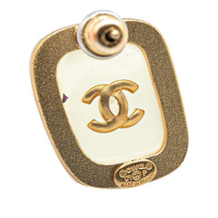 シャネル ヴィンテージ ココマーク ピアス ゴールド クリア メッキ レディース CHANEL 【中古】