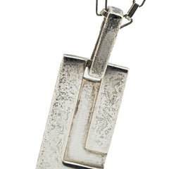 グッチ Gロゴプレート ネックレス SV925 シルバー レディース GUCCI 【中古】